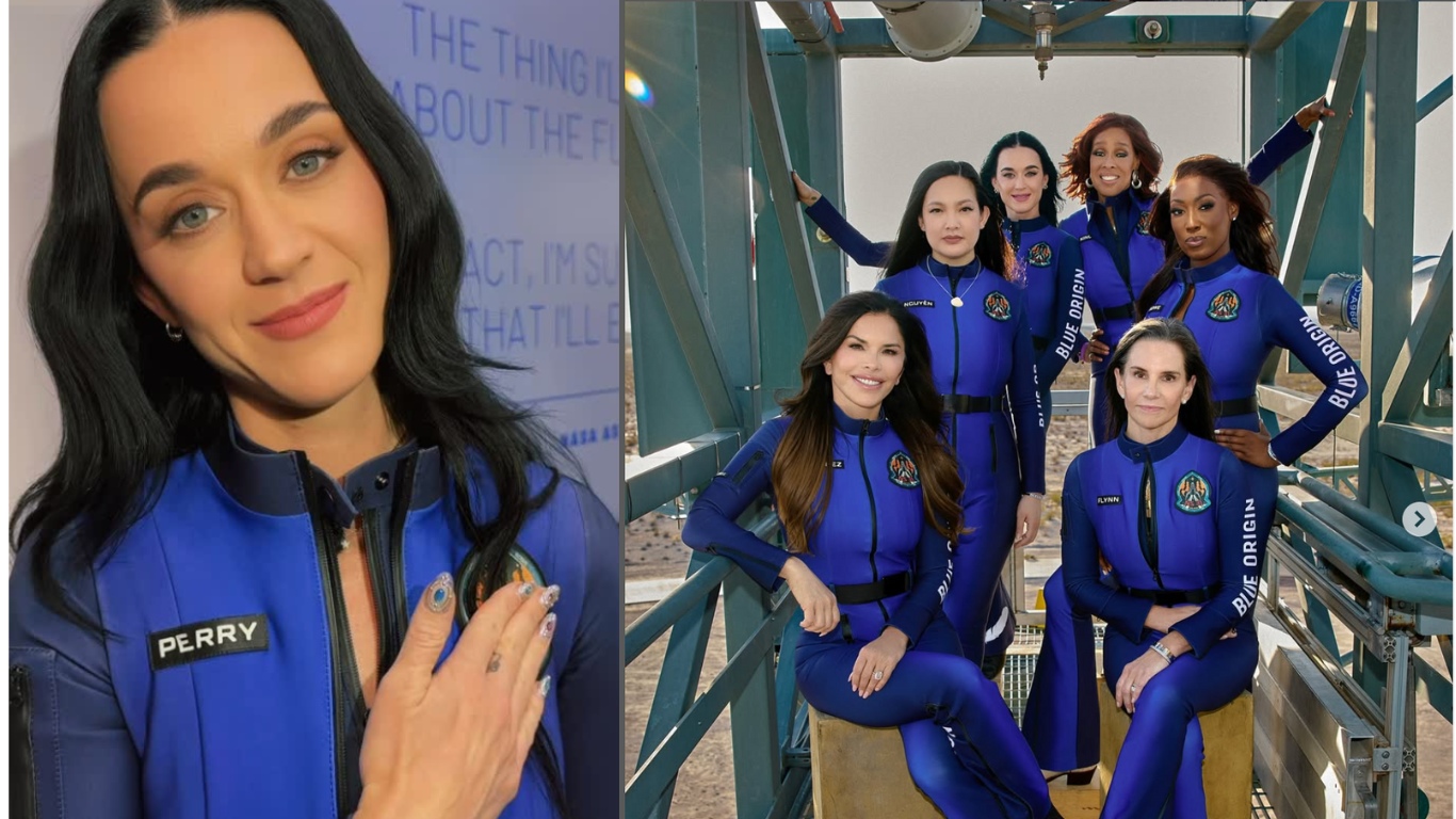 Katy Perry viajó al espacio con Blue Origin